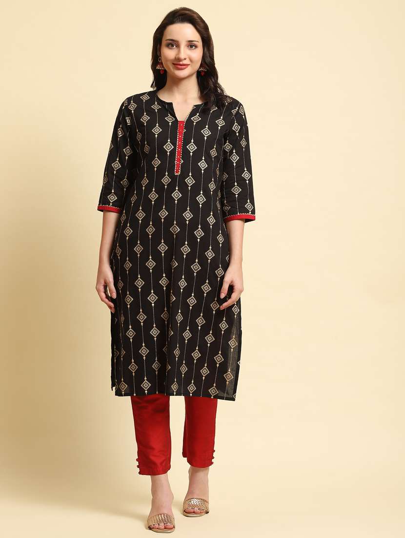 women black printed kurta 