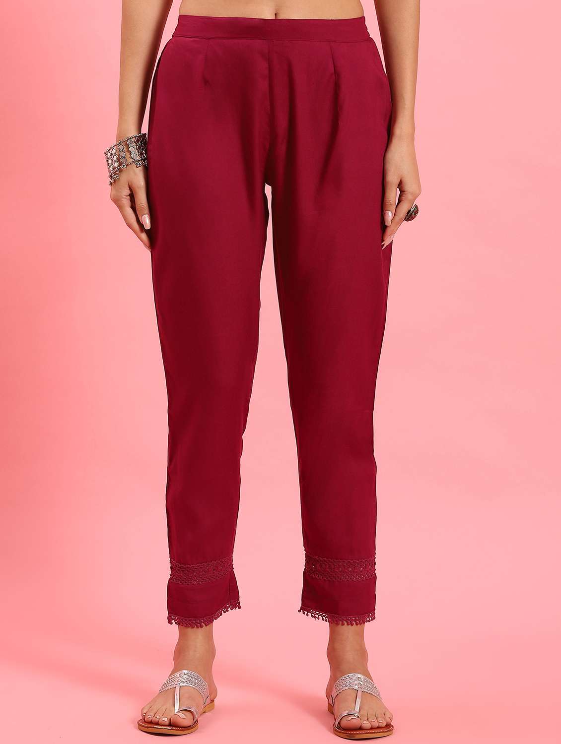 women tie & dye round neck kurta pant set - 21221579 -  Standard Image - 3