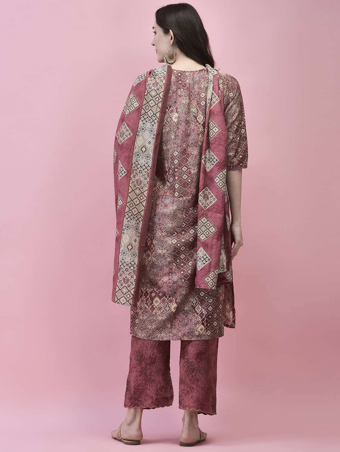 women printed kurta pant set with dupatta - 21221812 -  Standard Image - 5