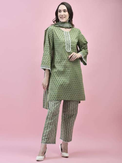 women kurta pant set with dupatta - 21221814 -  Standard Image - 0