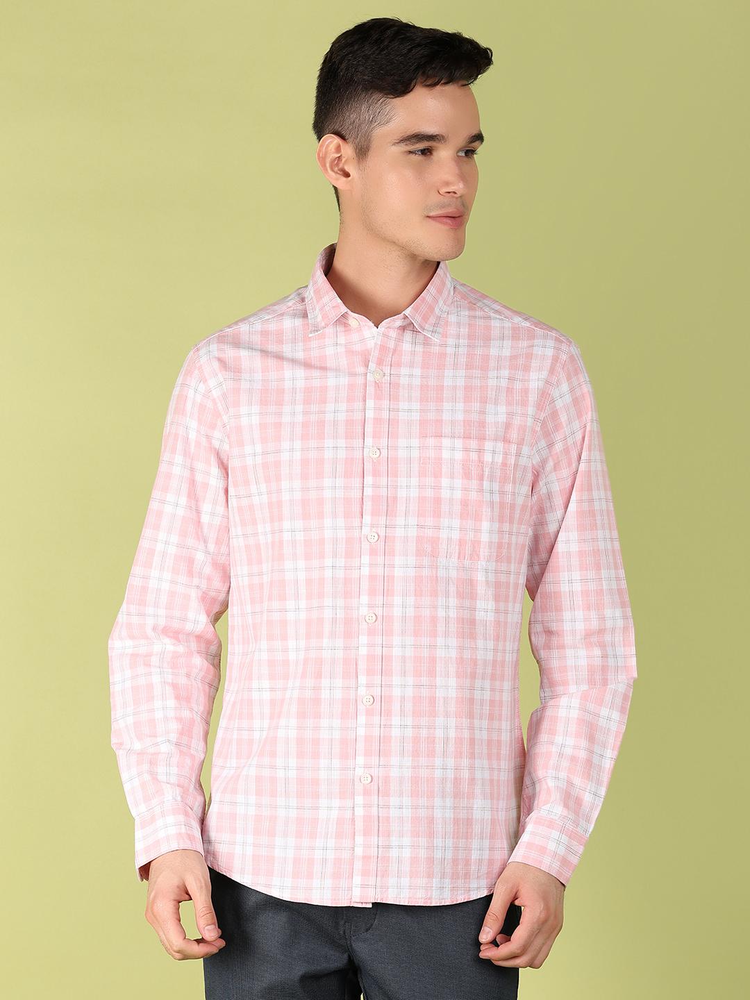 light pink lyocell casual shirt - 21222382 - Zoom Image - 0
