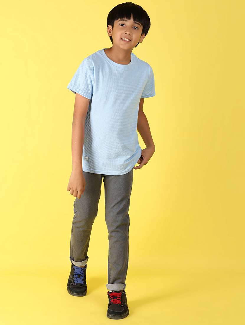 boys blue cotton t-shirt - 21222447 -  Standard Image - 5