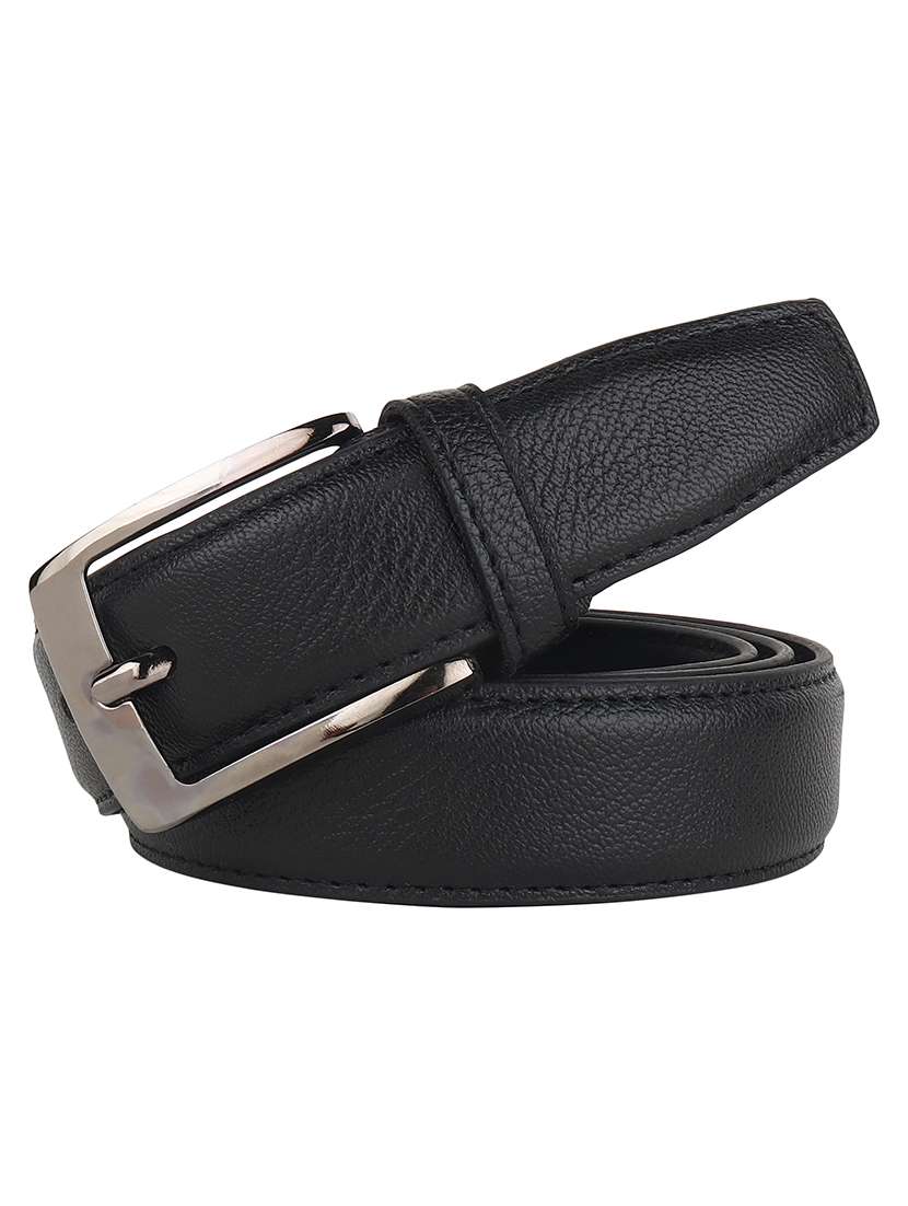 black leatherette belt