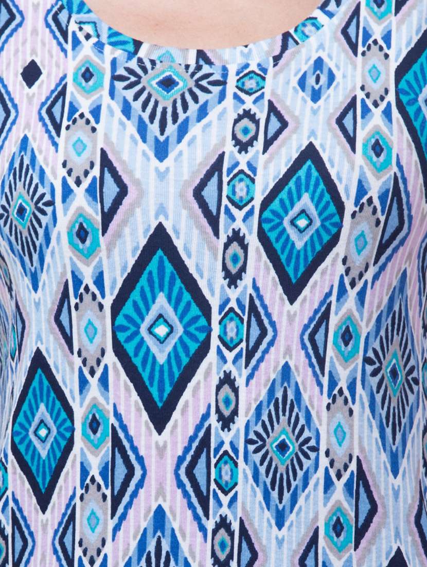 ikat printed t-shirt - 21222658 - Standard Image - 3