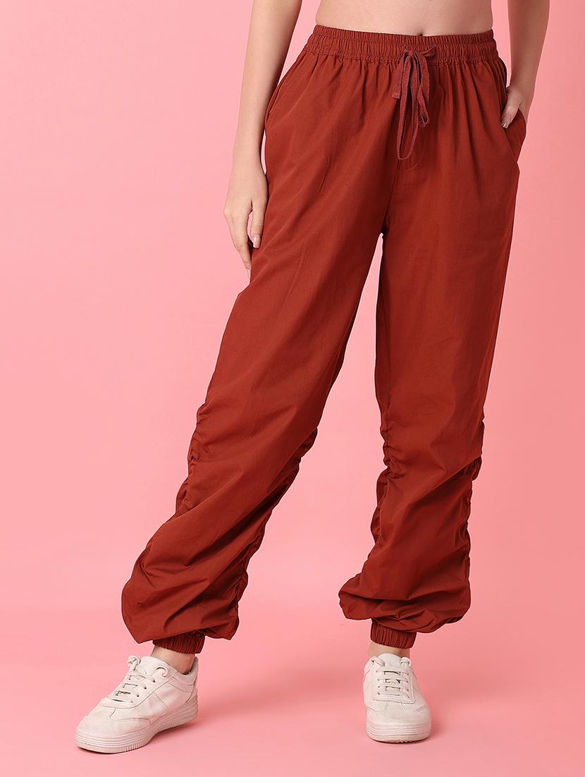 brown solid wide leg trouser - 21222824 -  Zoom Image - 0