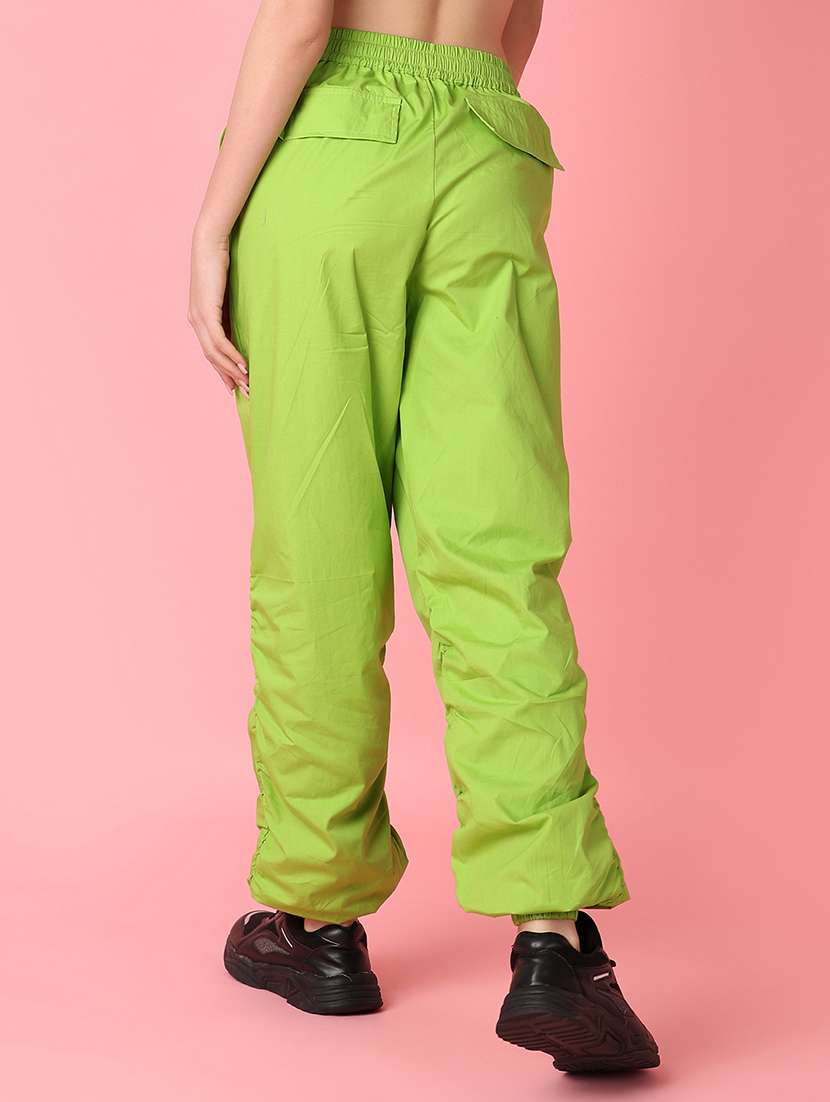 women solid high rise relaxed fit jogger - 21222826 -  Standard Image - 3