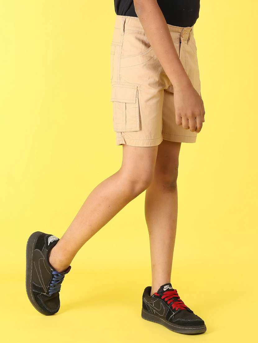 boys beige cotton shorts  - 21222839 -  Standard Image - 5