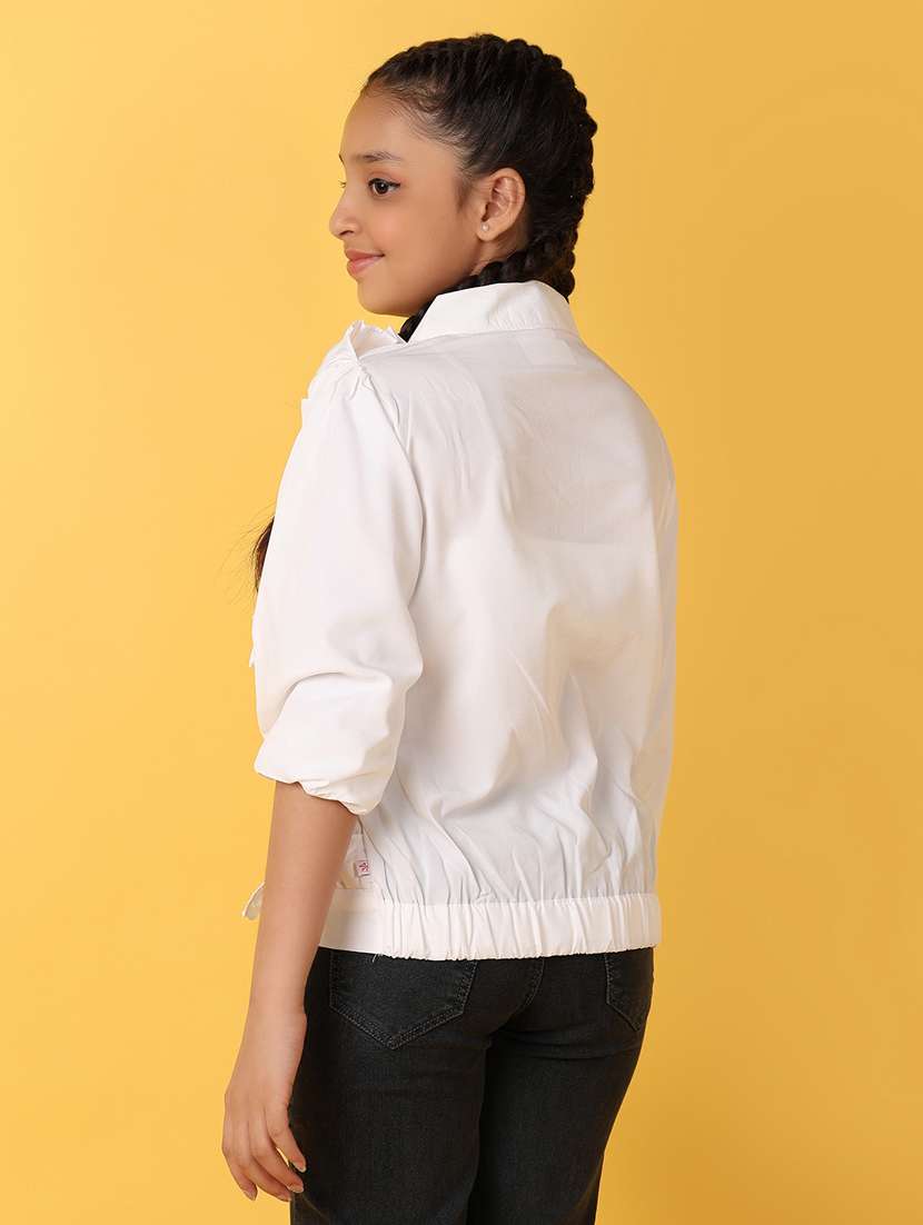 girls white cotton top - 21222854 -  Standard Image - 3