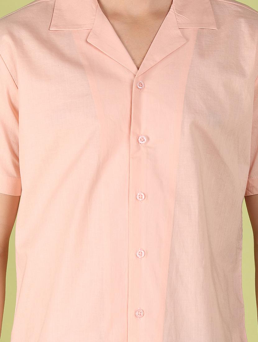 pink solid casual shirt - 21222858 - Standard Image - 5