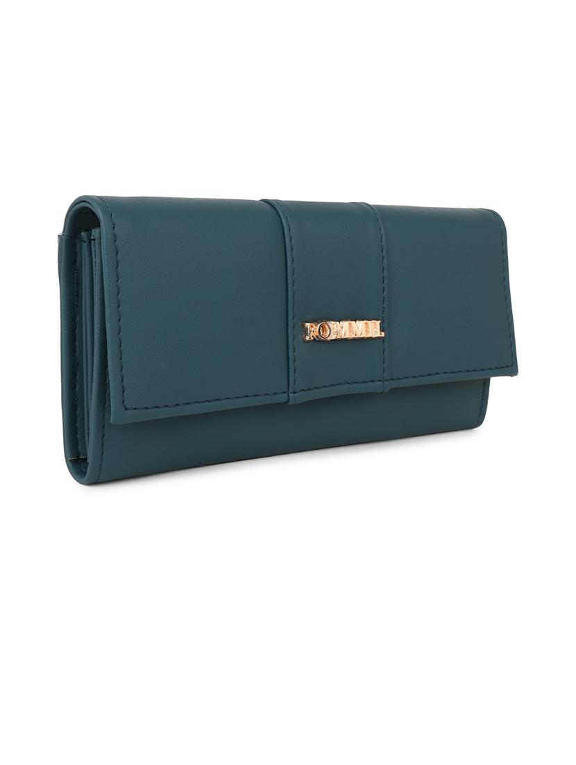 women solid leatherette clutch - 21223558 -  Zoom Image - 0