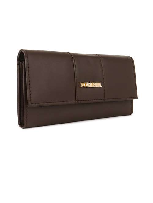 women solid leatherette clutch
