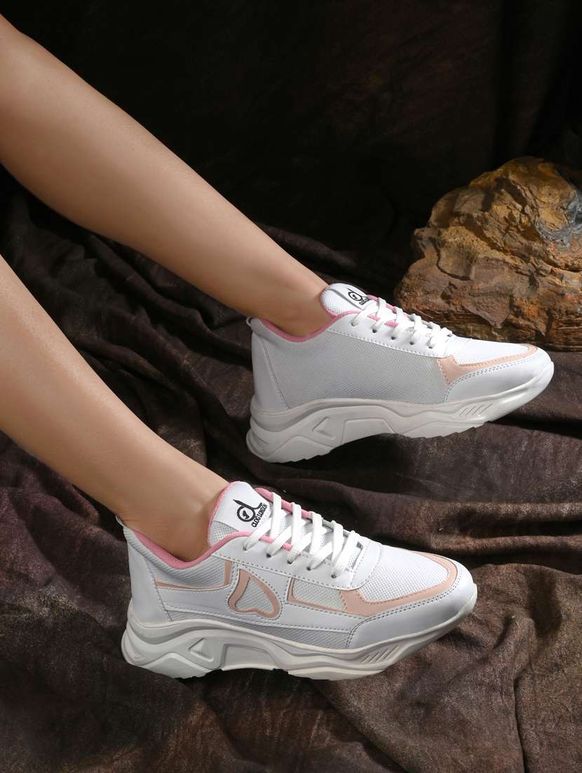 multi colored synthetic laceup casual shoes - 21223648 -  Standard Image - 5