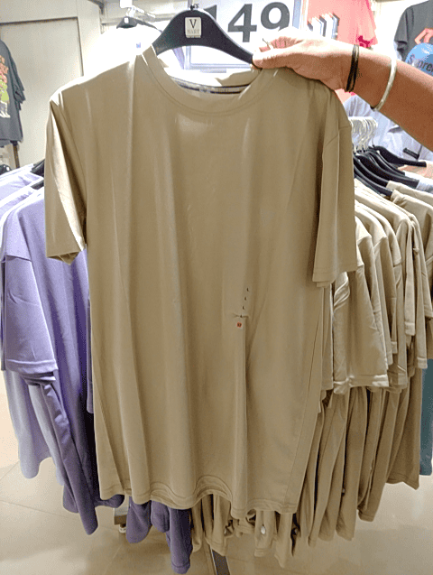 khaki polyester tshirt - 21224468 -  Standard Image - 0