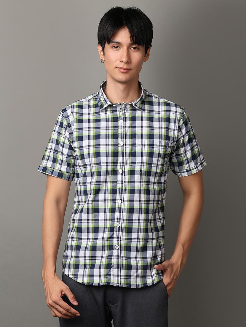men collared neck short sleeves casual shirt - 21224474 - Zoom Image - 0
