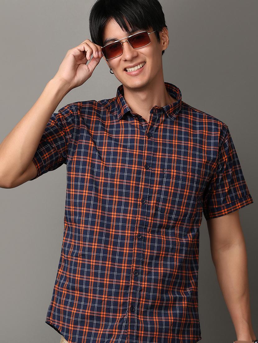 men collared neck short sleeves casual shirt - 21224493 - Standard Image - 5
