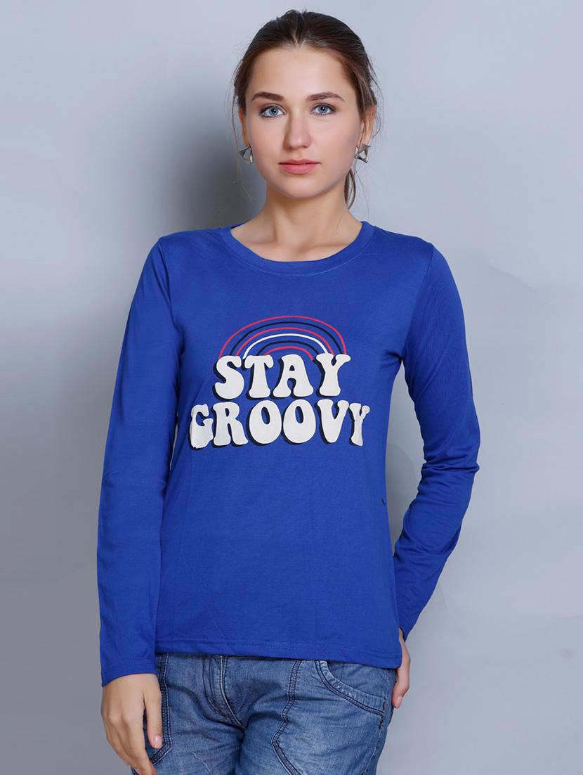 women round neck long sleeves t-shirt - 21224987 - Zoom Image - 0