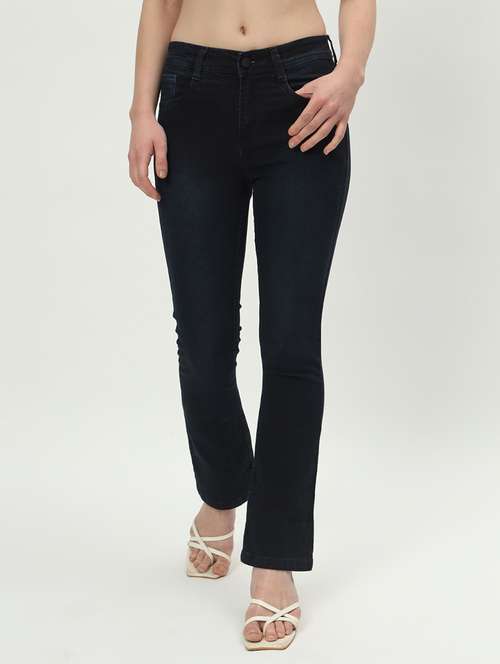women solid plain mid rise jean - 21225067 - Standard Image - 0