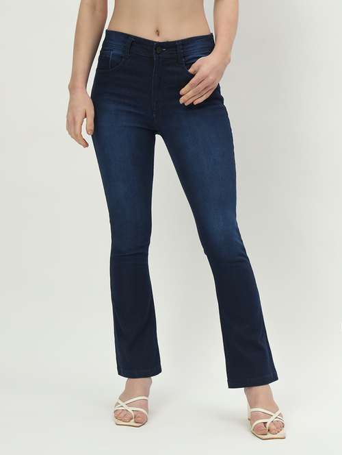 women solid plain mid rise jean - 21225068 - Standard Image - 0