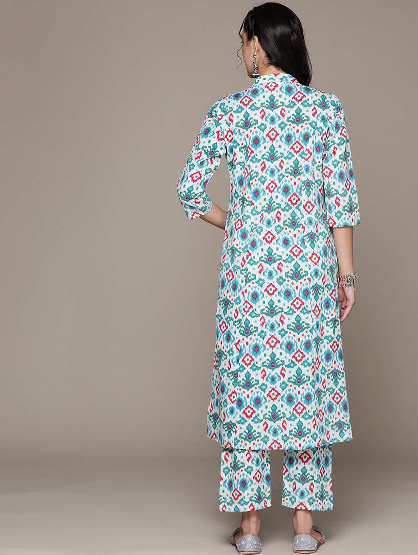 blue kurta palazzo set - 21225080 -  Standard Image - 3