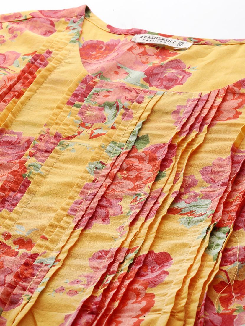 yellow kurta palazzo set - 21225107 - Standard Image - 5