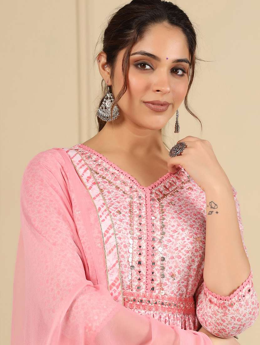 women kurta sharara set with dupatta - 21225115 - Standard Image - 5