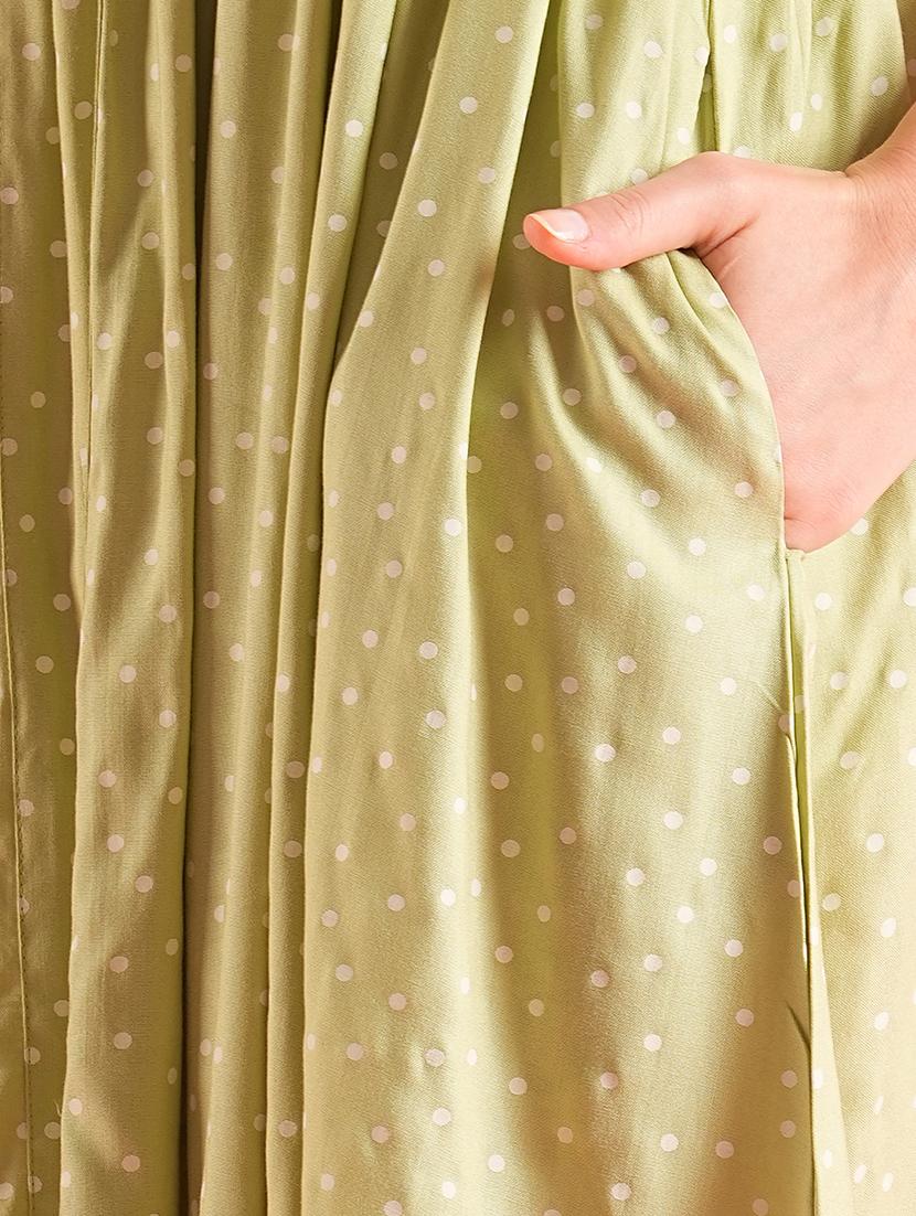 women polka doted sleeveless fit & flare dress - 21225843 - Standard Image - 5
