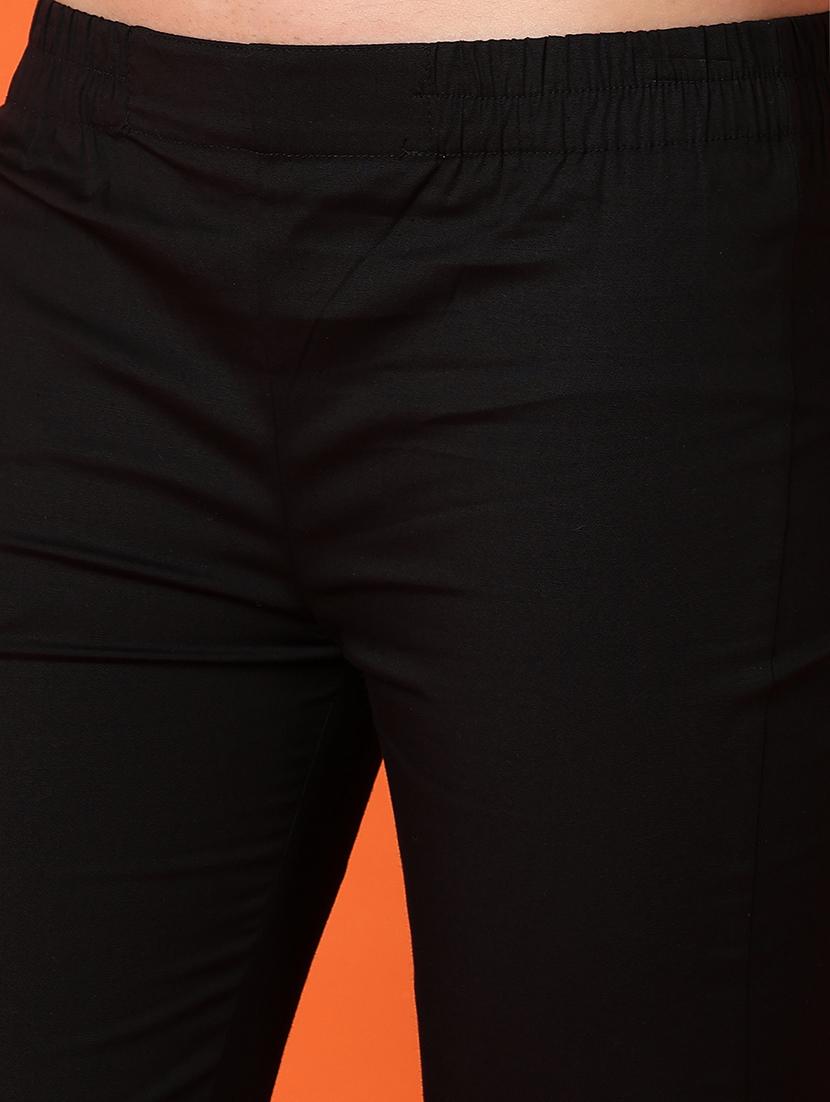 women black cotton cigarette pants - 21226874 - Standard Image - 5