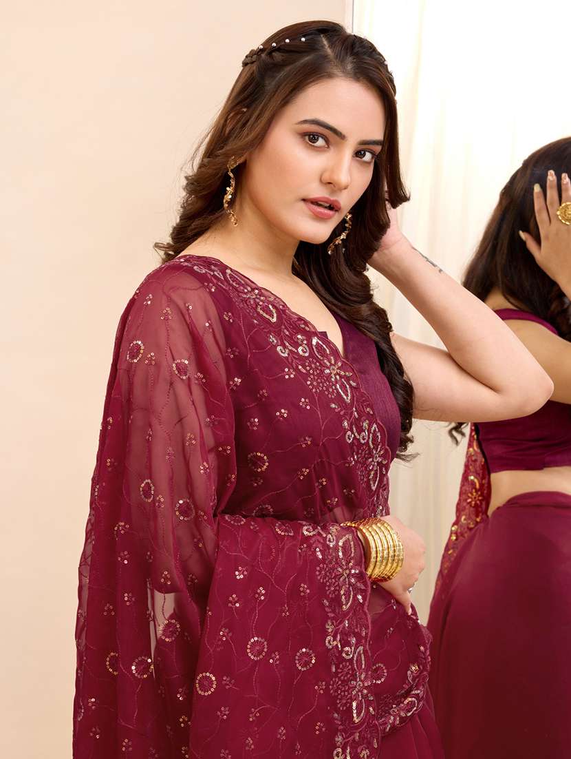 women embroidered saree - 21227198 - Standard Image - 3