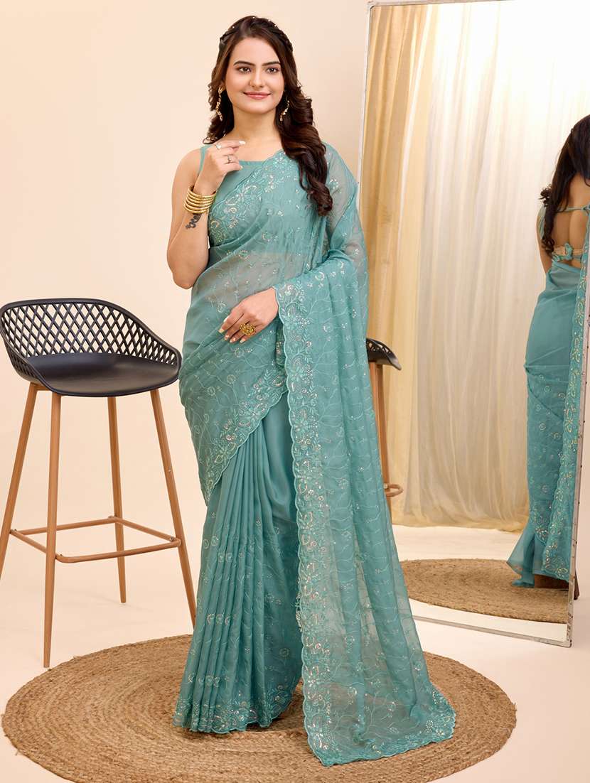 women embroidered saree - 21227203 - Zoom Image - 0