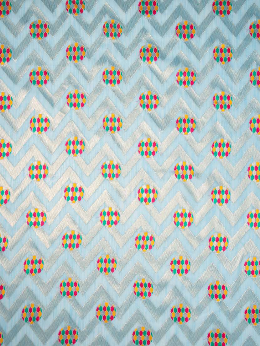 turquoise art silk banarasi saree - 21227275 -  Standard Image - 3