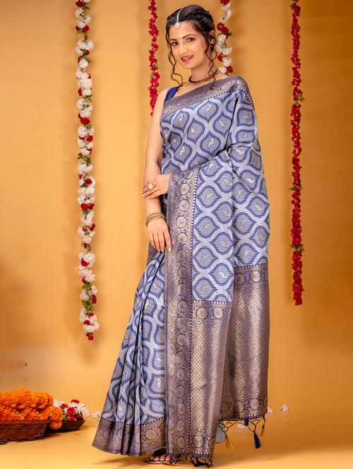 women self design banarasi saree - 21227285 -  Standard Image - 0