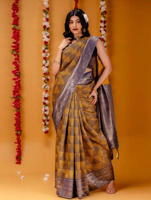 women self design kanjivaram saree with blouse - 21227302 -  Standard Image - 0
