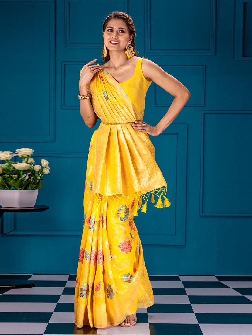 women self design banarasi saree - 21227319 - Zoom Image - 0
