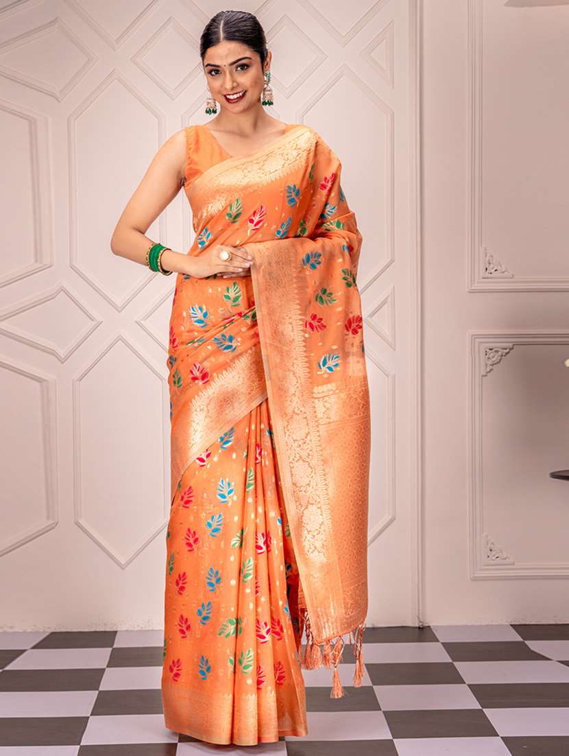 women self design banarasi saree - 21227344 -  Zoom Image - 0