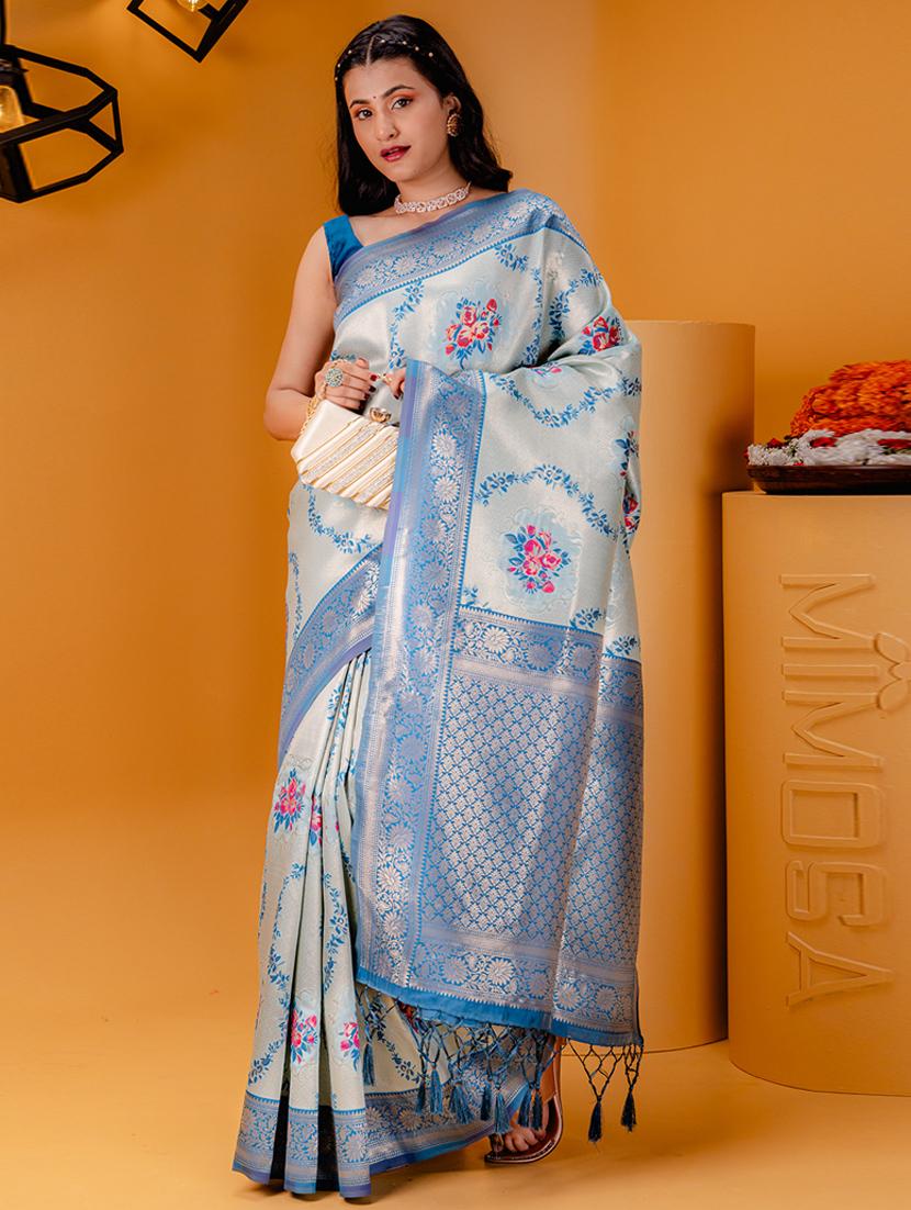 purist blue kanjivaram saree - 21227402 - Zoom Image - 0
