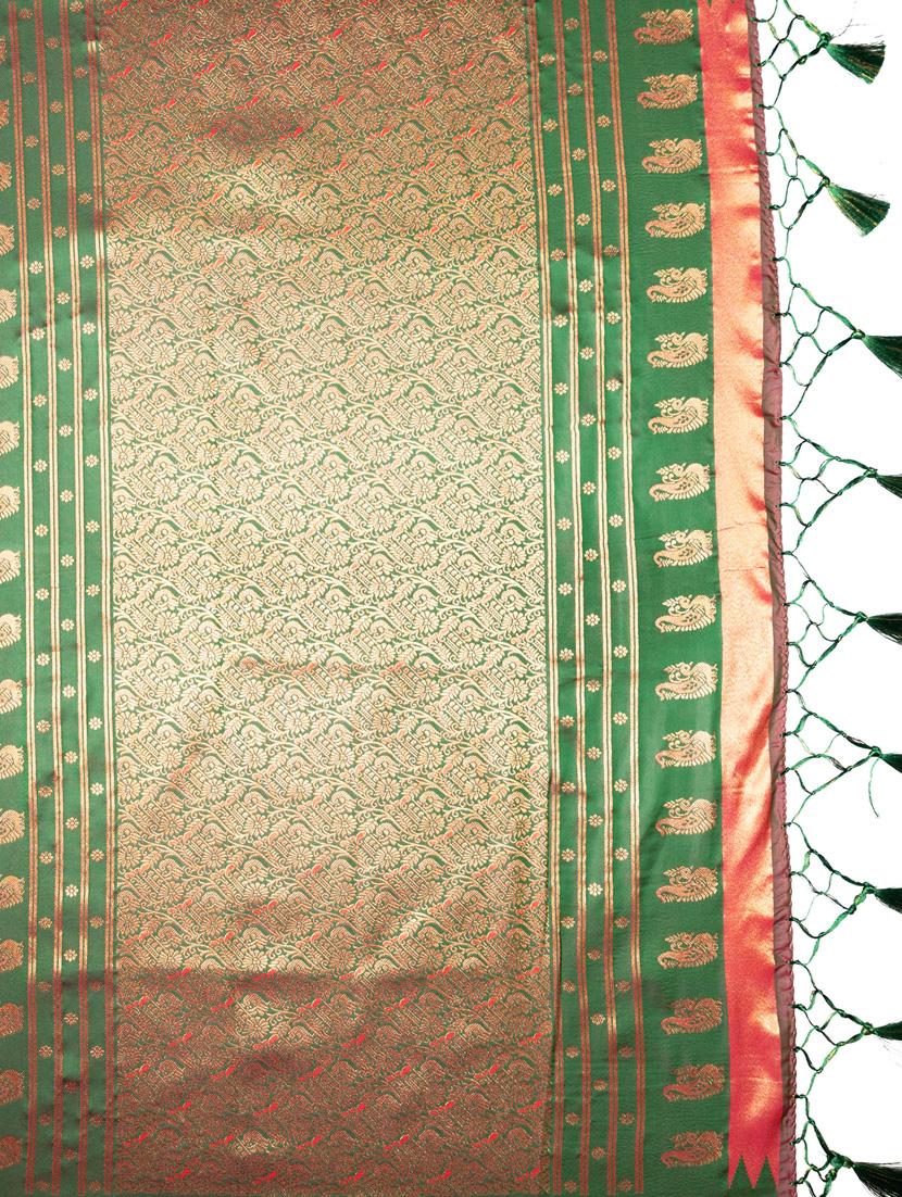 women self design kanjivaram saree with blouse - 21227456 - Standard Image - 3