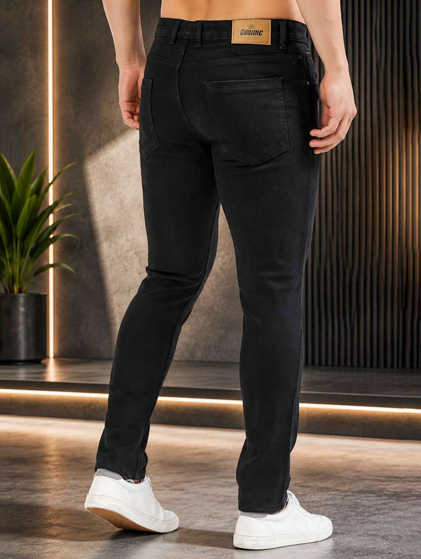 men distress mid rise full length skinny fit jeans - 21227458 -  Standard Image - 3