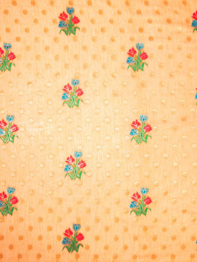 orange art silk banarasi saree - 21227499 - Standard Image - 3