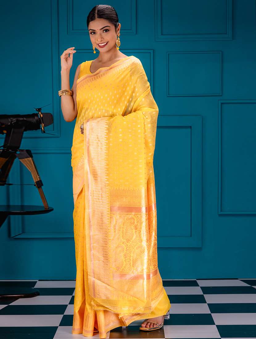 women self design banarasi saree with blouse - 21227511 - Zoom Image - 0
