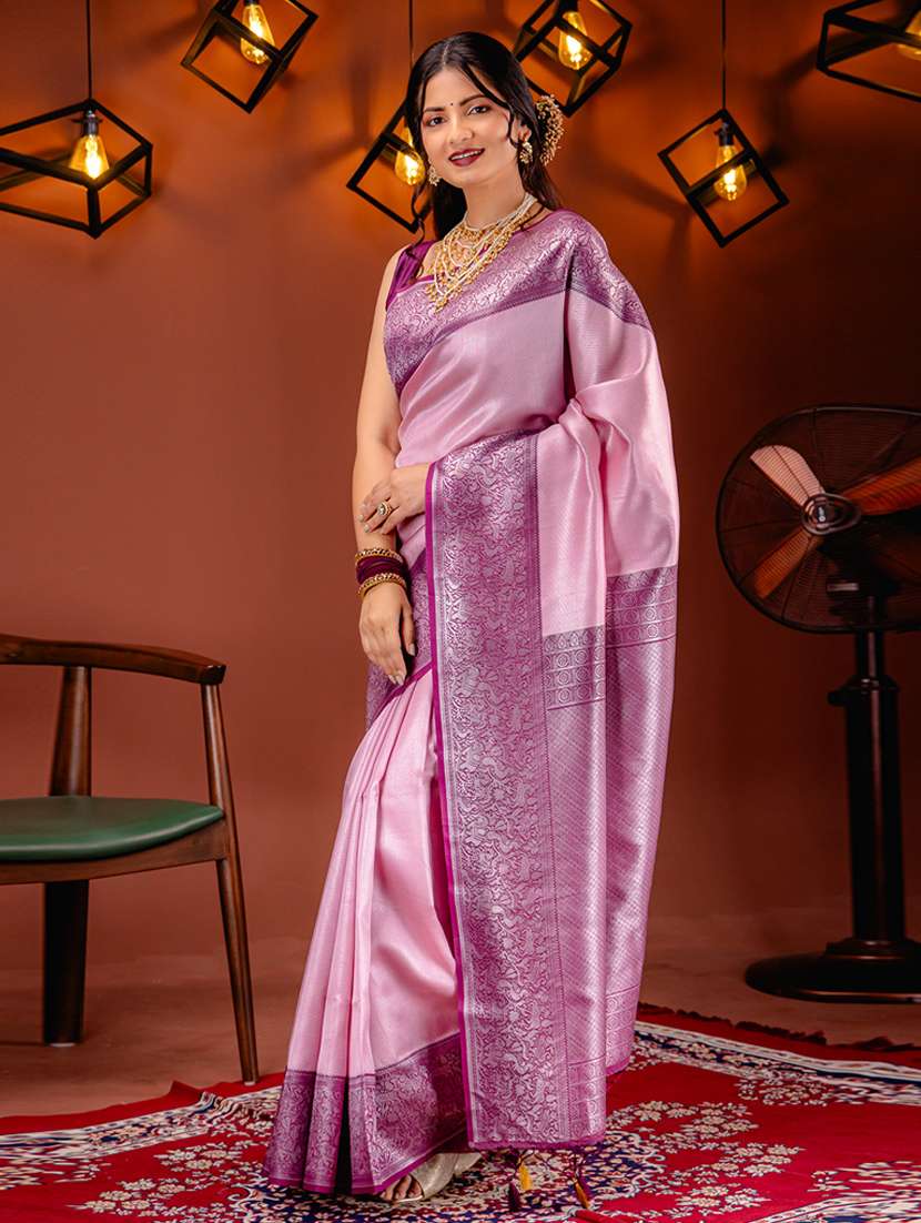 women self design kanjivaram saree - 21227535 - Zoom Image - 0