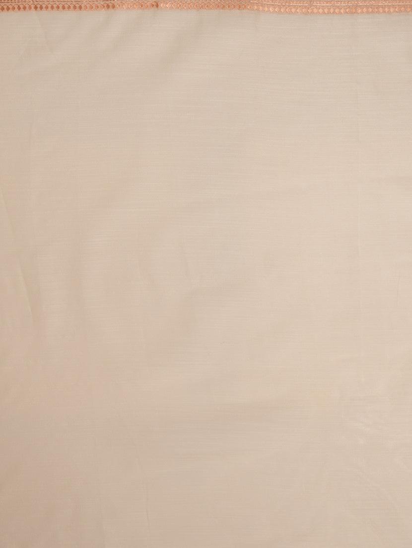 off white art silk banarasi saree - 21227584 - Standard Image - 3