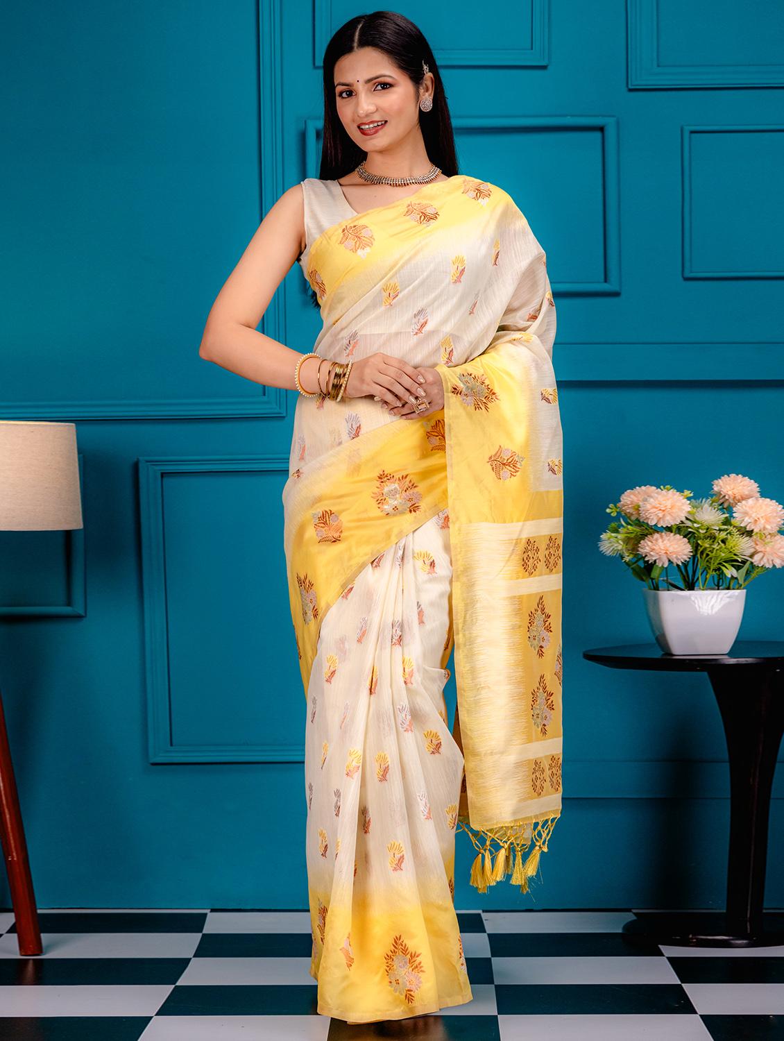 women self design bordered saree with blouse - 21227641 - Zoom Image - 0