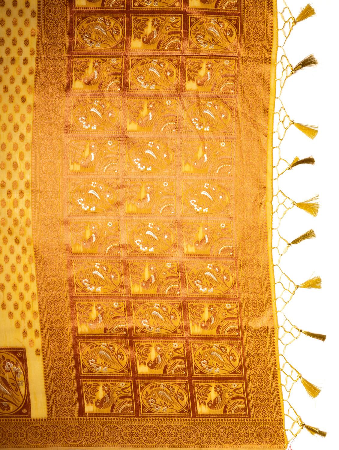 women self design banarasi saree with blouse - 21227667 - Standard Image - 3