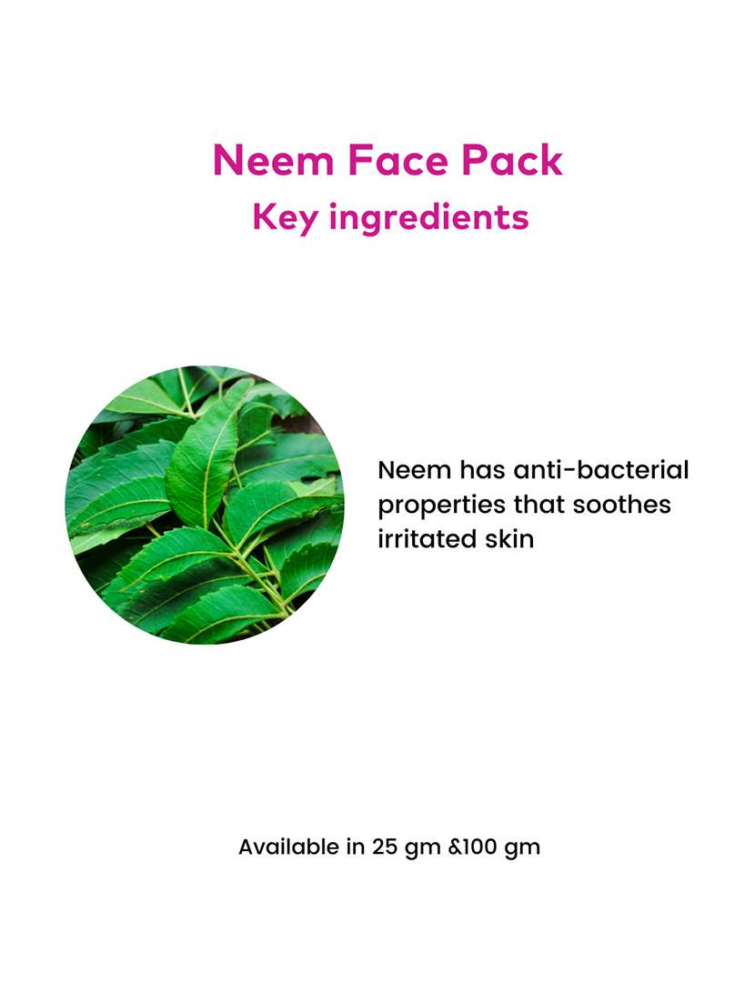 rosa neem face pack with tulsi i remove pimples & black heads i herbal ingredient i pack of 3-100gm - 21227807 -  Standard Image - 5