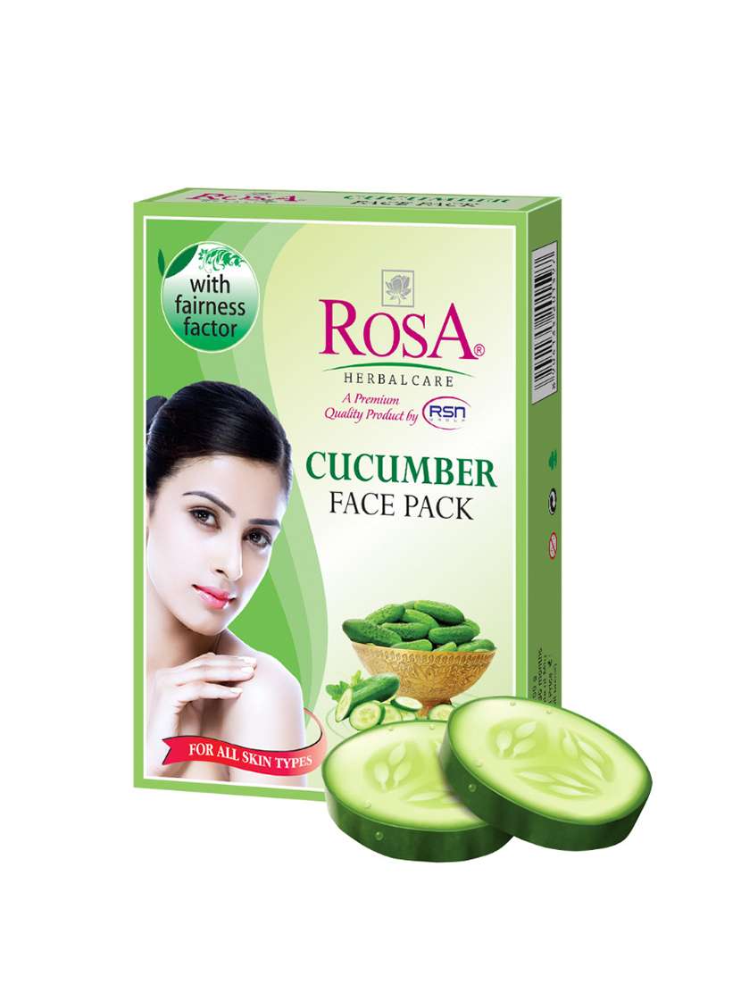 rosa cucumber face pack i remove dark circles around eye area i herbal ingredient i pack of 6-25gm each