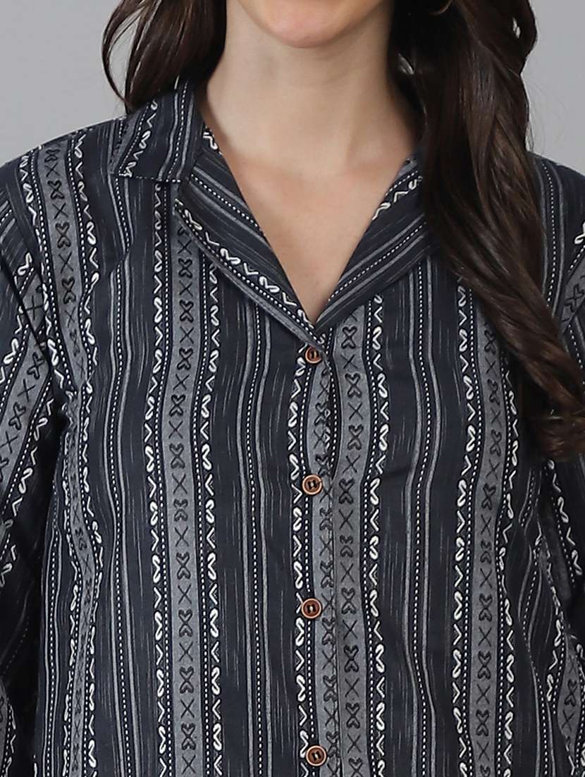 women printed shirt and trouser co-ord set - 21227888 -  Standard Image - 5