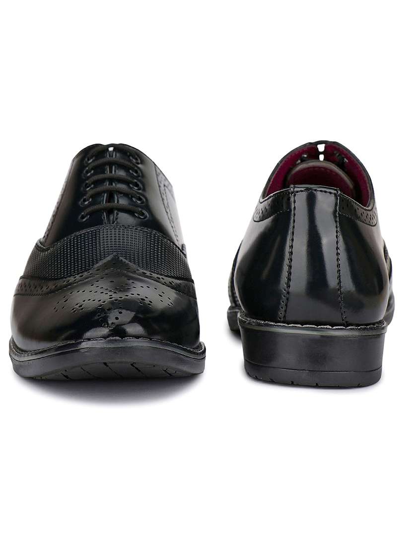 black lace-up derby shoes - 21228646 - Standard Image - 3