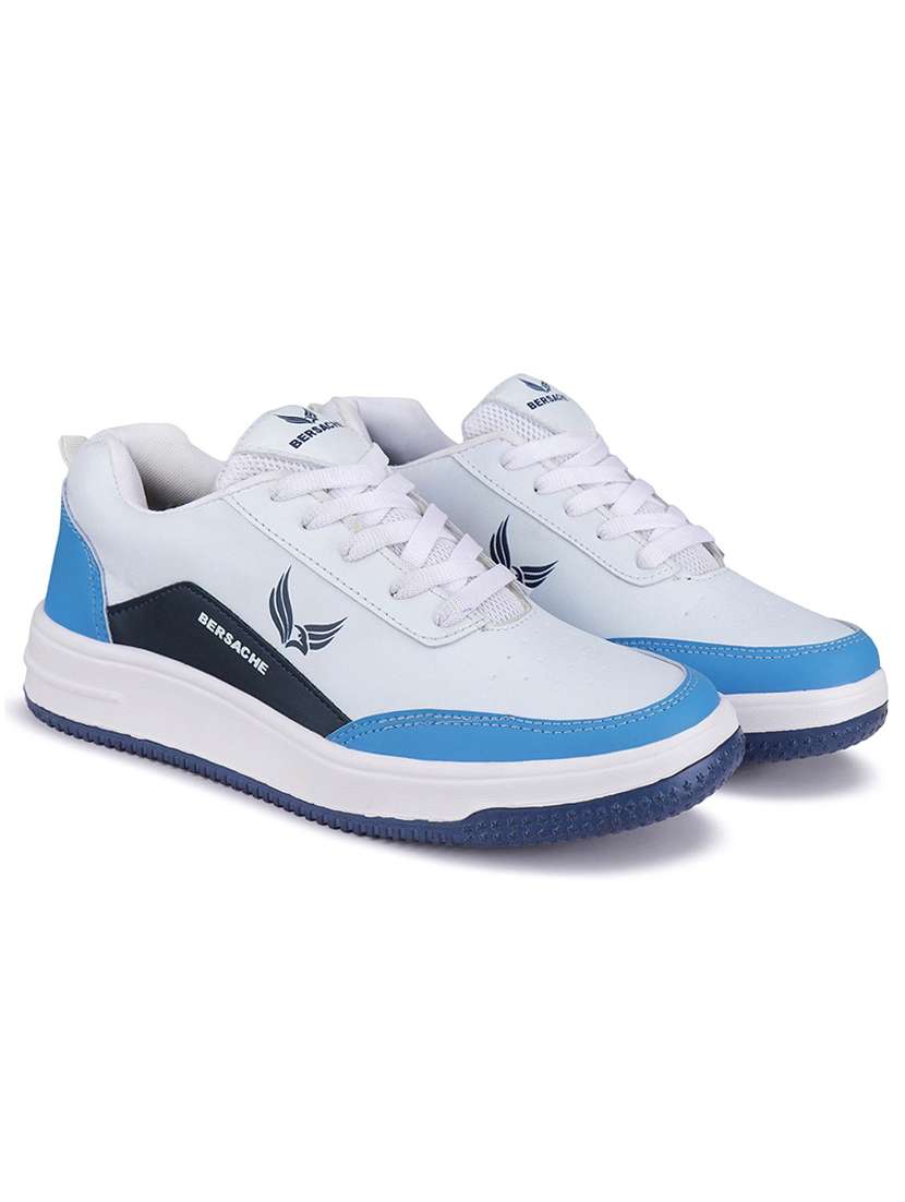 white colourblocked sport shoes