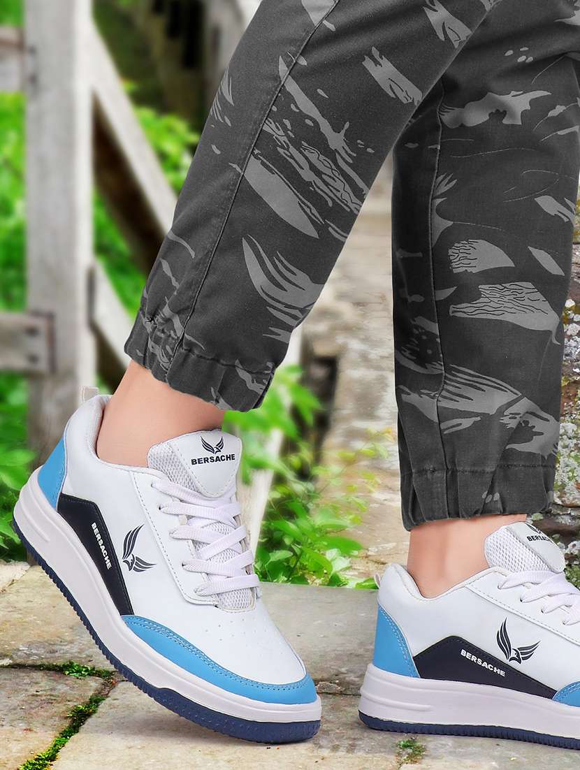 white colourblocked sport shoes - 21228706 -  Standard Image - 3