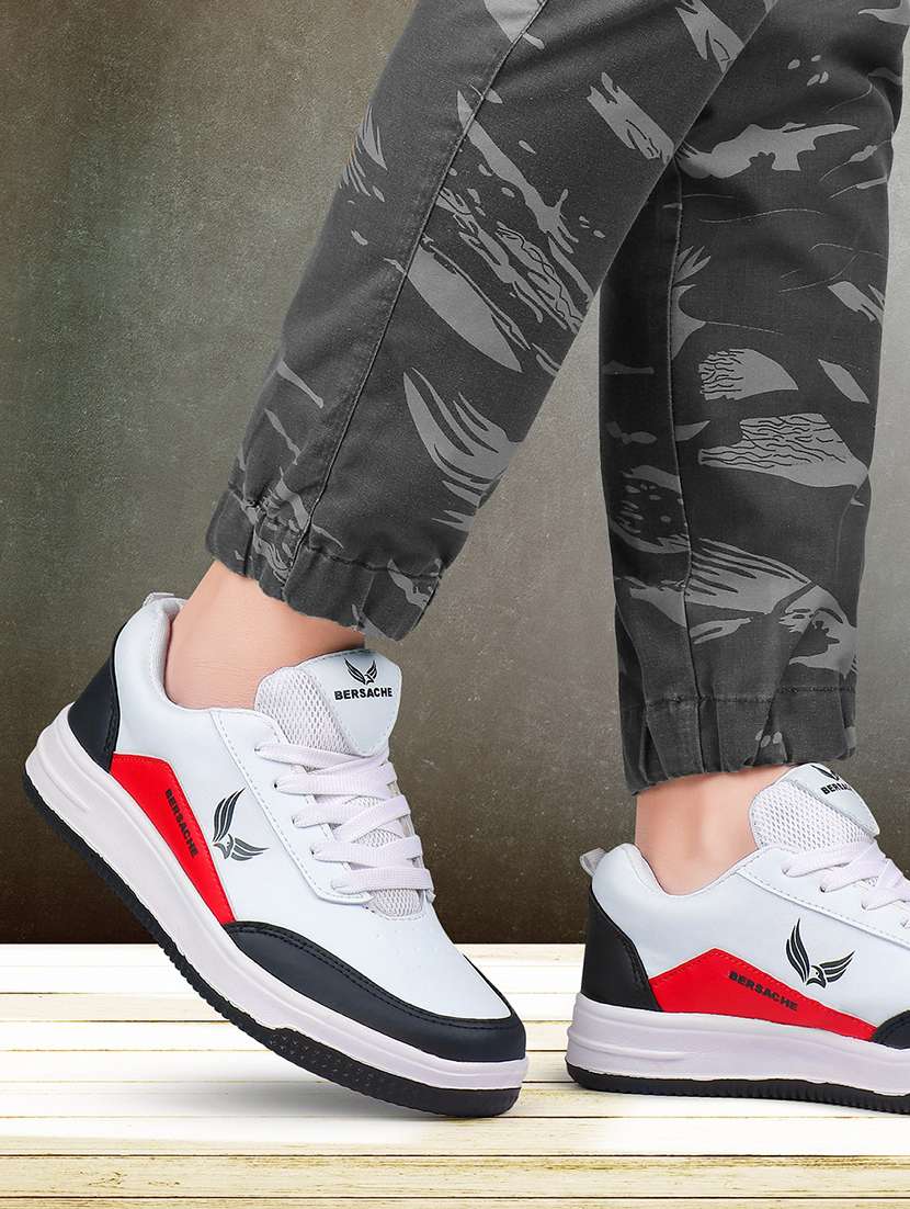 white colourblocked sport shoes - 21228708 -  Standard Image - 3